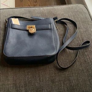 Never used Michael Kors blue crossbody